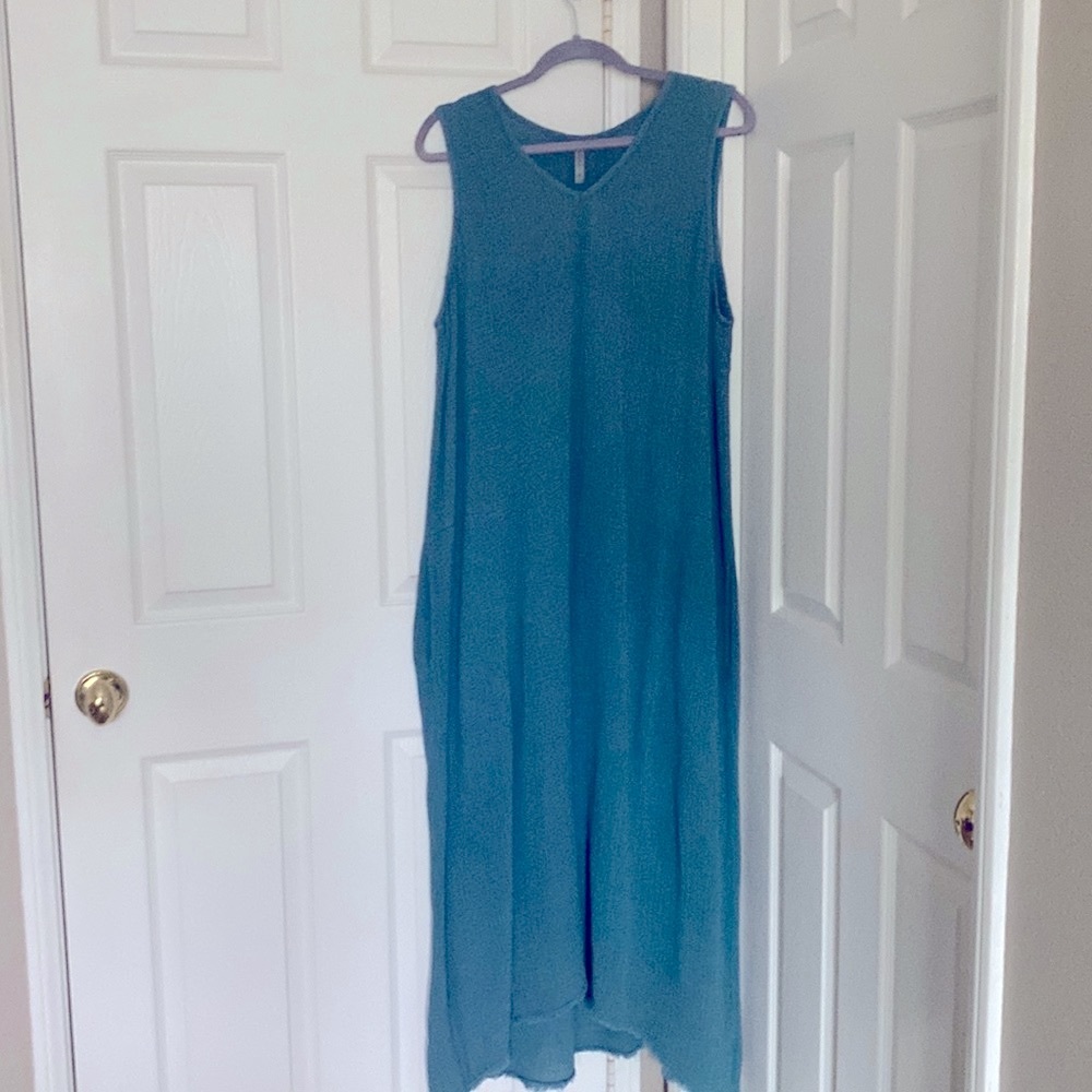 Maxi sleeveless dress, size XL, XCVI, 100% cotton